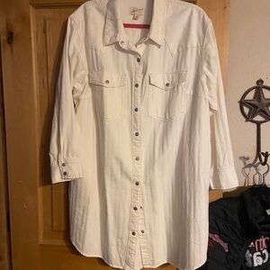 Universal Thread Cream cotton dress oversized